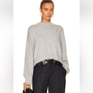 R13 Cropped Shaggy Oversized Sweater XS